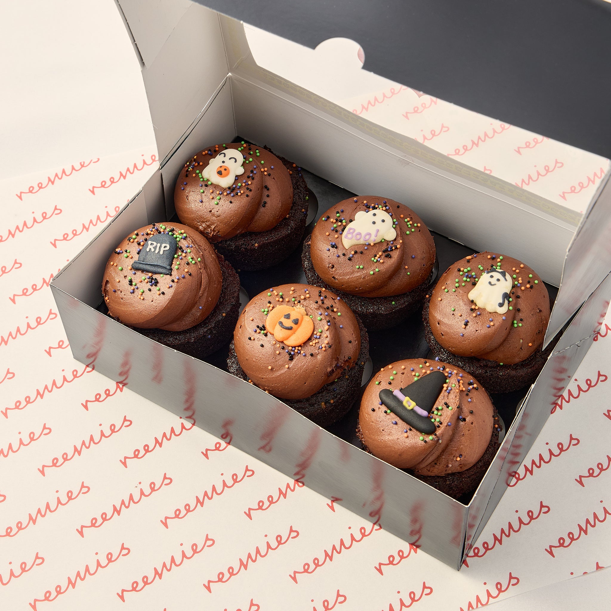 Chocolate Halloween Fudge Minis / Chocolate (box of 6)