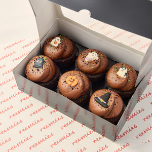 Chocolate Halloween Fudge Minis / Chocolate (box of 6)