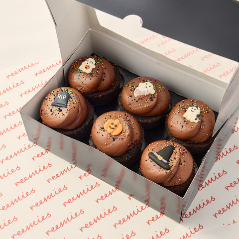 Chocolate Halloween Fudge Minis / Chocolate (box of 6)