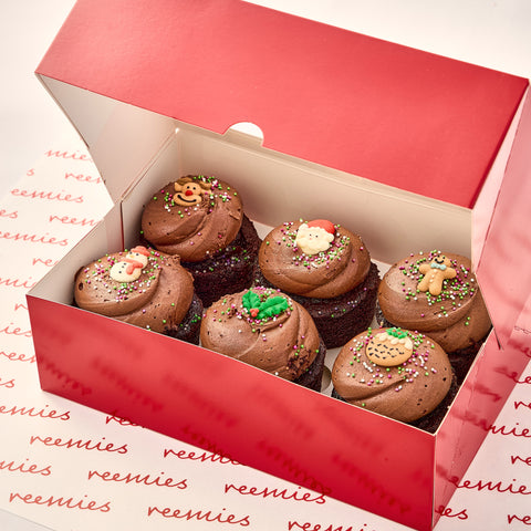Christmas Chocolate Fudge Minis (box of 6)