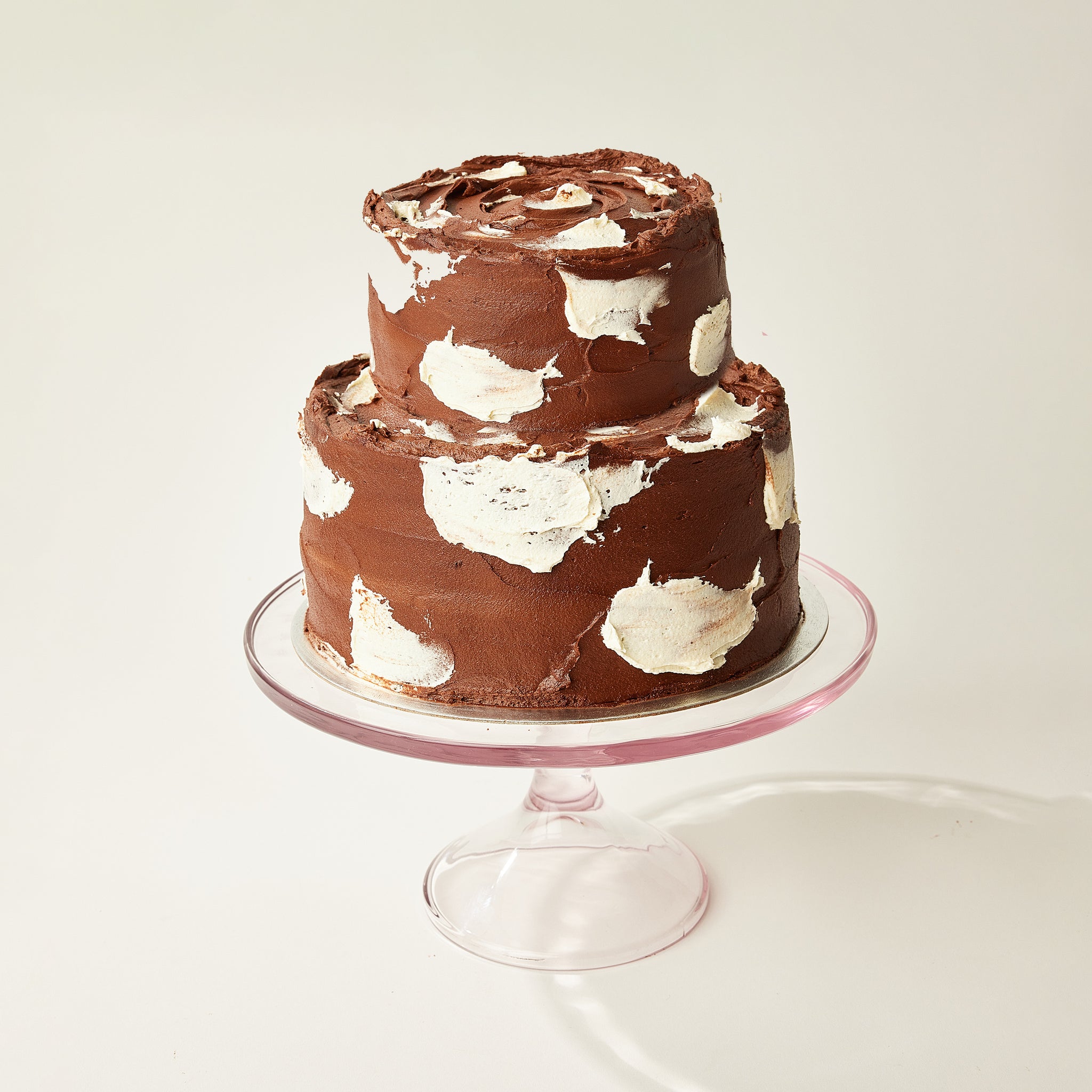 Chocolate Two-tier / Chocolate Buttercream with Vanilla Buttercream Centre / Made without Gluten