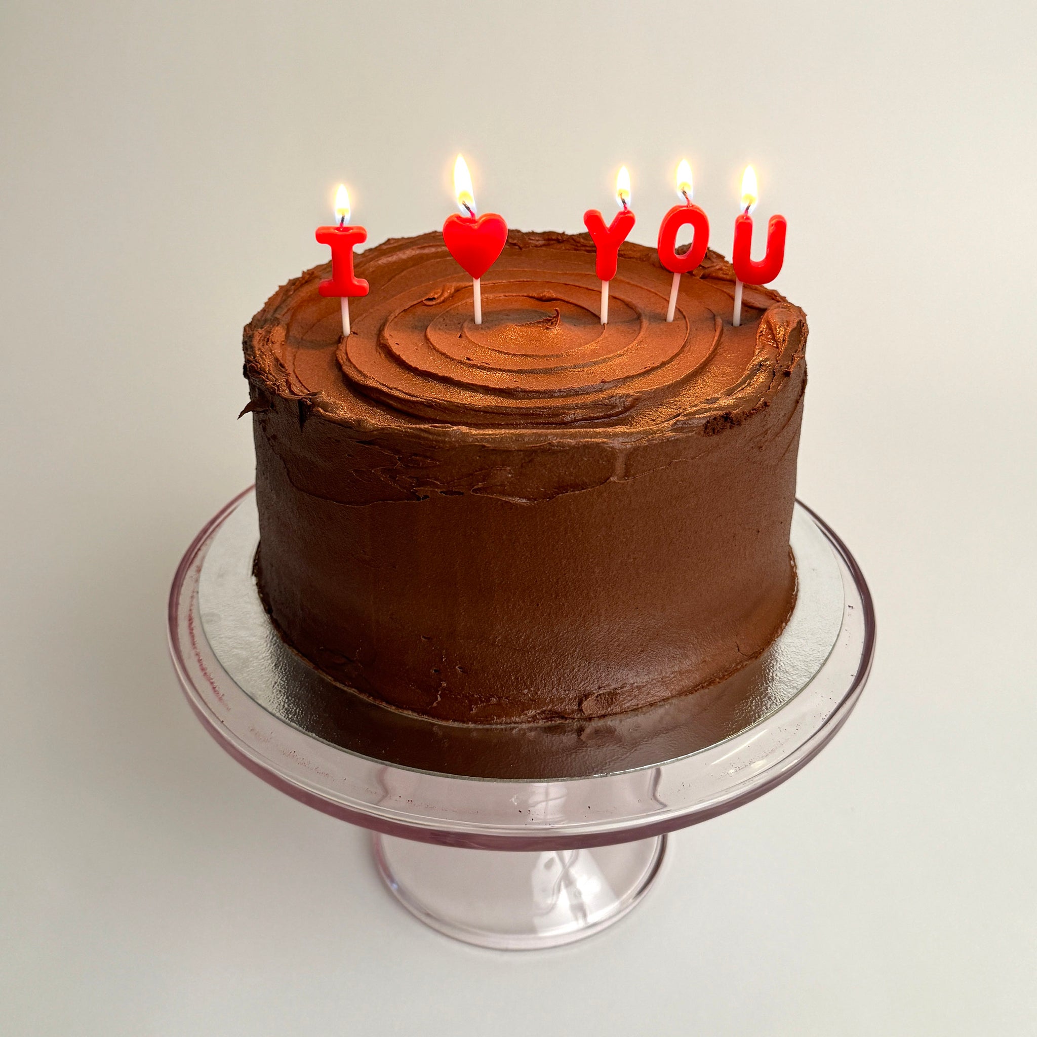 Chocolate Fudge Double Layer Cake, with Chocolate Buttercream