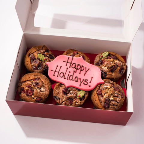 Christmas Banana Cranberry & Pecan Minis (box of 6)