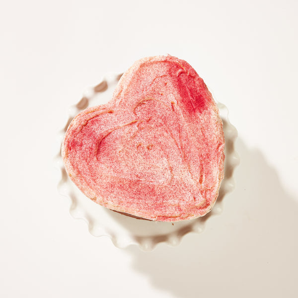 Pink Velvet Heart, Double Layer Cake