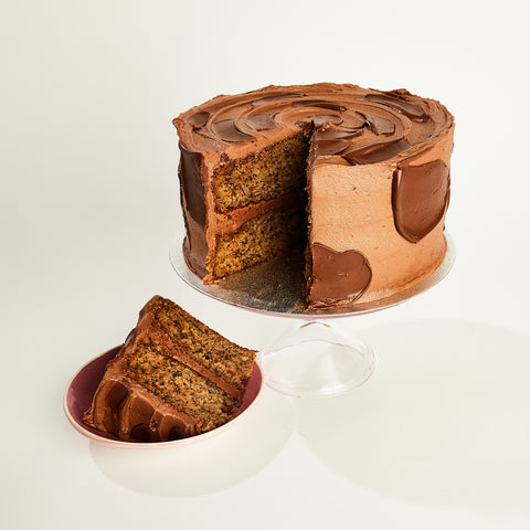 Banana Nutella Layer Cake / Made without Gluten