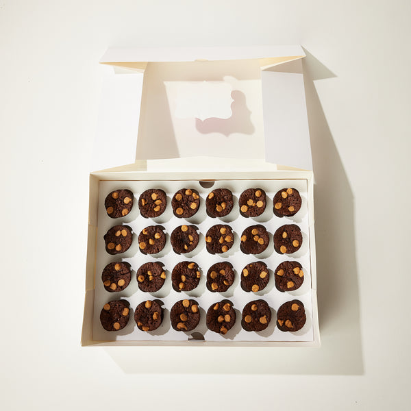 24x Flourless Peanut Butter Brownie Bites Tray