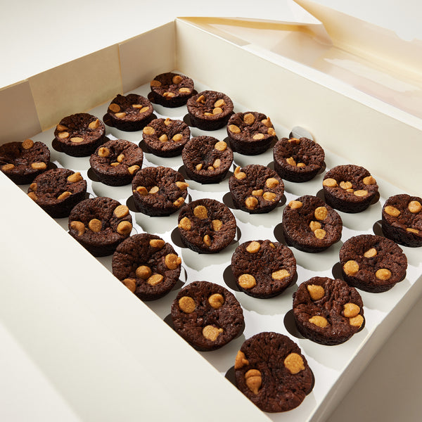 24x Flourless Peanut Butter Brownie Bites Tray