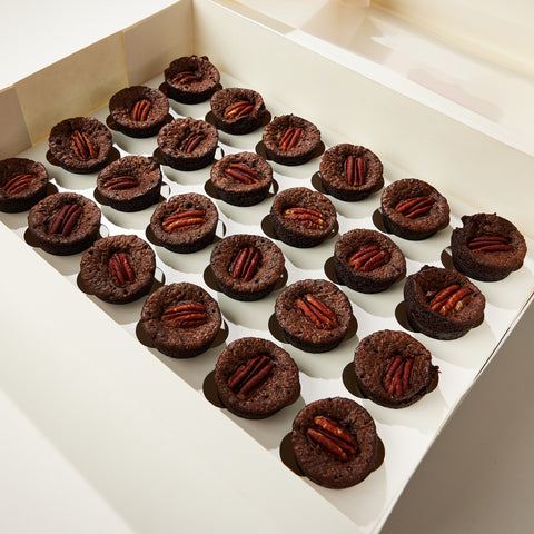 24x Flourless Pecan Brownie Bites Tray