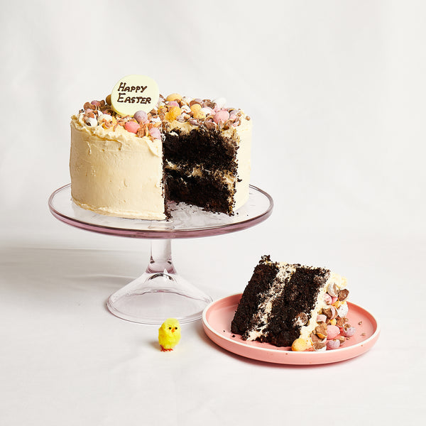 Easter Chocolate Cake with Vanilla or Chocolate Buttercream and Cadbury Mini Eggs